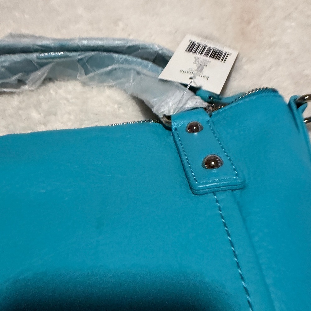 Kate Spade Cobble Hill Kori Large Tote Adriatic turquoise Pebbled Leather NWT - Picture 14 of 15